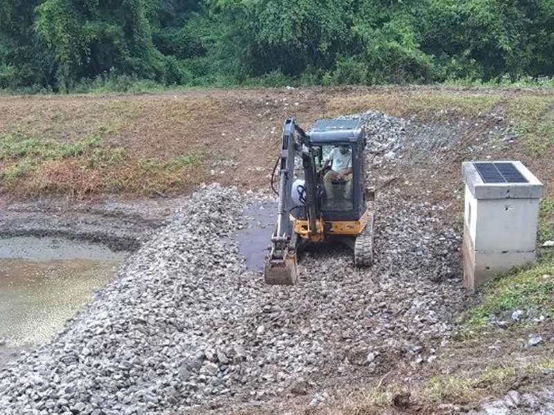 Check Dam Install During Construction